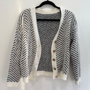 Stripped Cardigan